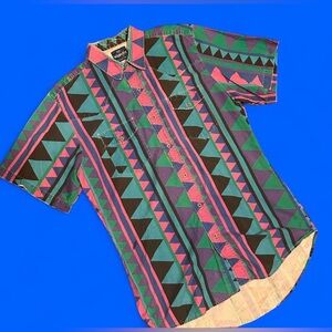 Vintage 90’s Wrangler Brushpopper Western short sleeve button down.